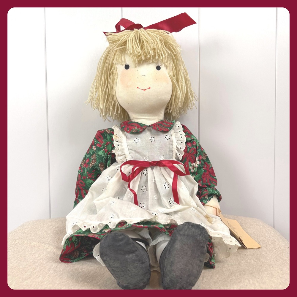 Redel House of Dolls Mittermayer Eileen Rag‎ Doll Vintage 1991 Christmas